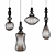 Vintage American Pendant Lights 3D model small image 1