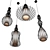 Vintage American Pendant Lights 3D model small image 3