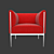 Elegant LS-16 Arm Chair: Timeless Beauty 3D model small image 1