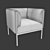 Elegant LS-16 Arm Chair: Timeless Beauty 3D model small image 4