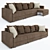 SQUARE Toff Jazz XXL Sofa Bed 3D model small image 1
