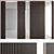 Decorative Wood Texture Wall Panel Set 3D model small image 4