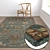 Modern Textured Carpet Set 3D model small image 5