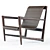 Wind Lounge Set: Chair & Ottoman 3D model small image 2