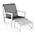 Wind Lounge Set: Chair & Ottoman 3D model small image 4