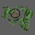 Tropical Leaf Decor: Monstera Monkey Mask 3D model small image 4