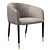 Modern Asher Dining Chair Sunpan 3D model small image 1