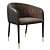 Modern Asher Dining Chair Sunpan 3D model small image 2