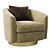 Luxury Leather Swivel Chair - Bernhardt Camino 3D model small image 1