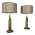 Elegant Bronze Table Lamp: Officina Luce SHINE 3D model small image 1