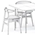 Scandinavian Style: CH322 Dining Table & CH33 Chairs 3D model small image 4