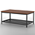 Vintage Industrial Coffee Table 3D model small image 4