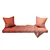 Cozy Corner Seat Pillow Set 3D model small image 2