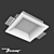 Zenit STP Gypsum Recessed Luminaire 3D model small image 1