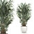 Tropical Paradise Plant Collection with White Pot 3D model small image 2