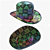Sleek Black Bowler Hat 3D model small image 5