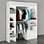 Modular Wardrobe with Shelves - YANN 3D model small image 2