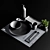 Minimalist Japanese Sushi Set with Living Plant 3D model small image 3