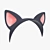 Cat Ears Headband: Adorable and Stylish 3D model small image 1