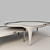 Sandalwood Oak Tide Cocktail Table 3D model small image 3