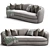 Elegant Classic Sofa: Josephine 3D model small image 2