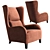 Natuzzi Marlene Armchair - Classic Comfort for Your Home 3D model small image 1