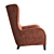 Natuzzi Marlene Armchair - Classic Comfort for Your Home 3D model small image 2