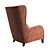 Natuzzi Marlene Armchair - Classic Comfort for Your Home 3D model small image 9