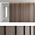 Decorative Wood Wall Panel Set 3D model small image 4