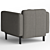 Elegance Meets Comfort: Natuzzi Levante 3D model small image 2