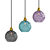 Vibrant Multicolour Cluster Pendant 3D model small image 2