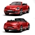 Classic Volkswagen Beetle Convertible 3D model small image 1