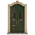 Classic 3D Max Door: 1750mm x 3500mm 3D model small image 1