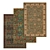 Luxury Carpet Set: High-Quality Textures 3D model small image 1