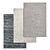 Luxury Carpet Set: High-Quality Textures 3D model small image 1