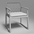 Elegant Rattan Park Armchair 3D model small image 2