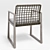 Elegant Rattan Park Armchair 3D model small image 3