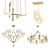 Modern Chandelier Collection 3D model small image 1