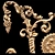 Baroque Carving: Detailed CNC & Rendering Model 3D model small image 5