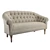 Elegant Tufted Loveseat 3D model small image 1
