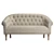 Elegant Tufted Loveseat 3D model small image 2