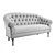 Elegant Tufted Loveseat 3D model small image 3