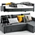 Ikea Friheten Corner Sofa Bed - Stylish and Space-Saving 3D model small image 3