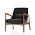 Elegant Carter Mid Century Chair 3D model small image 5