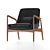 Elegant Carter Mid Century Chair 3D model small image 7