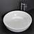 Sleek Round Fischer Bathtub 3D model small image 3