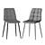 Stylish Gray Roma Chair: Elegant and Comfortable 3D model small image 2