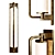 Elegant Keeley Tall Pivoting Sconce 3D model small image 1