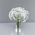 Elegant Floral Arrangement in Glass Vase 3D model small image 3