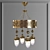 Elegant Islamic Chandelier: Illuminate Your Space 3D model small image 3